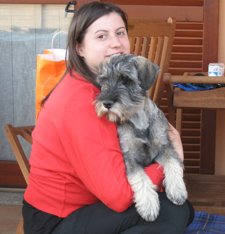 Cucciolata 2007-i - la felicitÃ  Ã¨ una cucciola calda! Zoe e la sua proprietaria Laura
